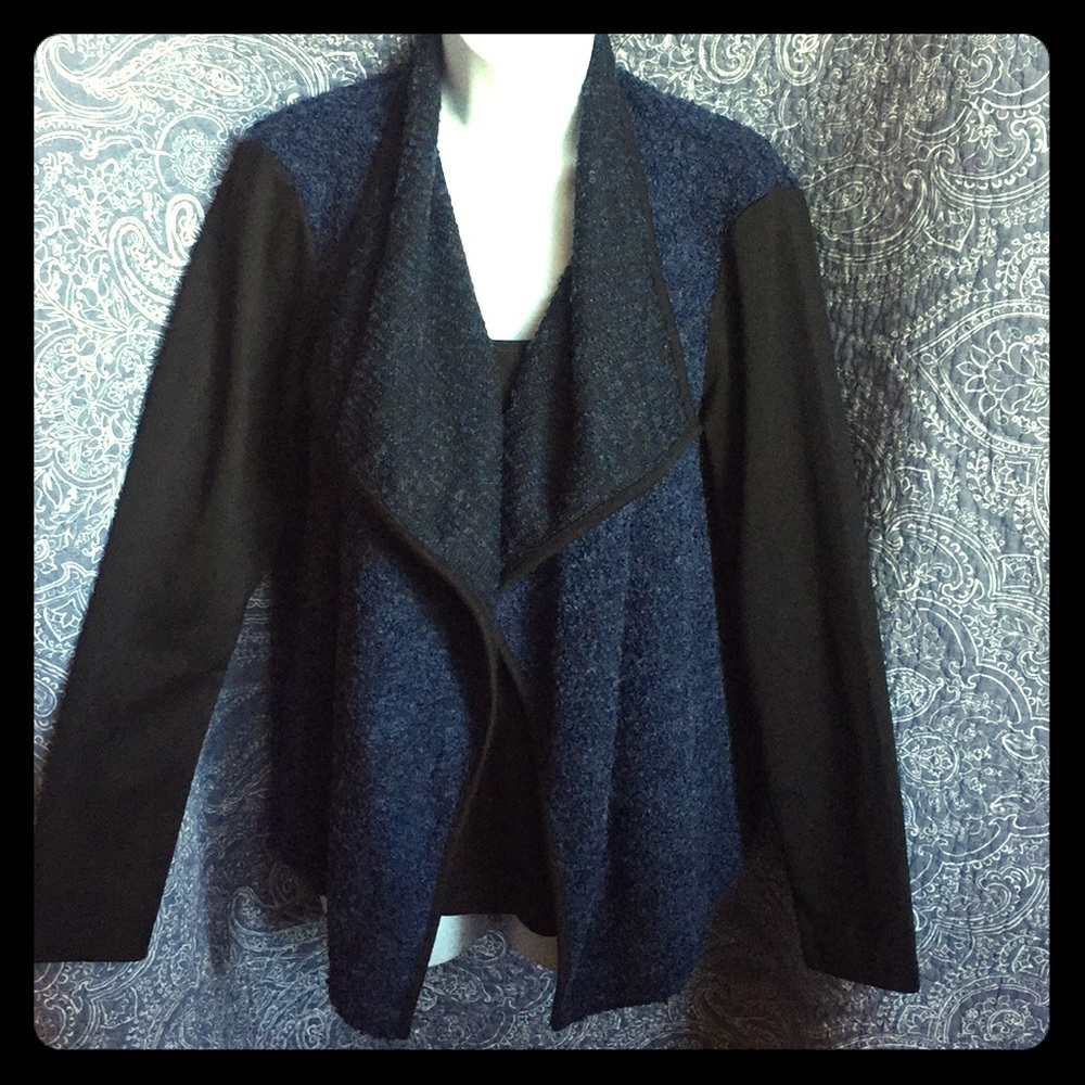 Roz & Ali blue and black shrug